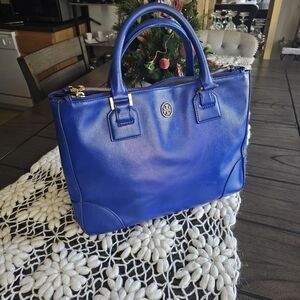 Tory Burch Robinson Saffino Blue Women's Bag